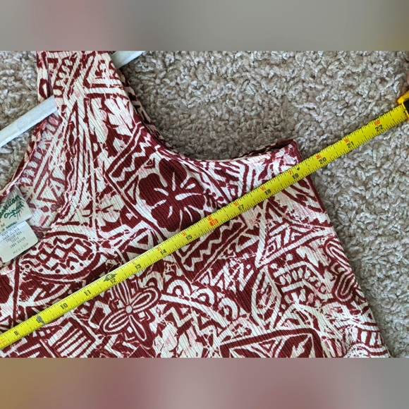 Vintage Hilo Hattie Hawaiian Original Hibiscus Textured Midi Dress - Picture 9 of 11